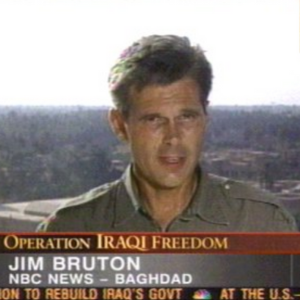 Jim Bruton reporting for NBC from Baghdad, Iraq 