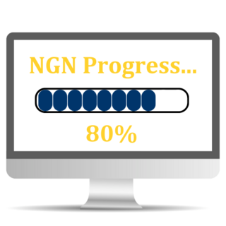 A loading bar showing 80 percent completed